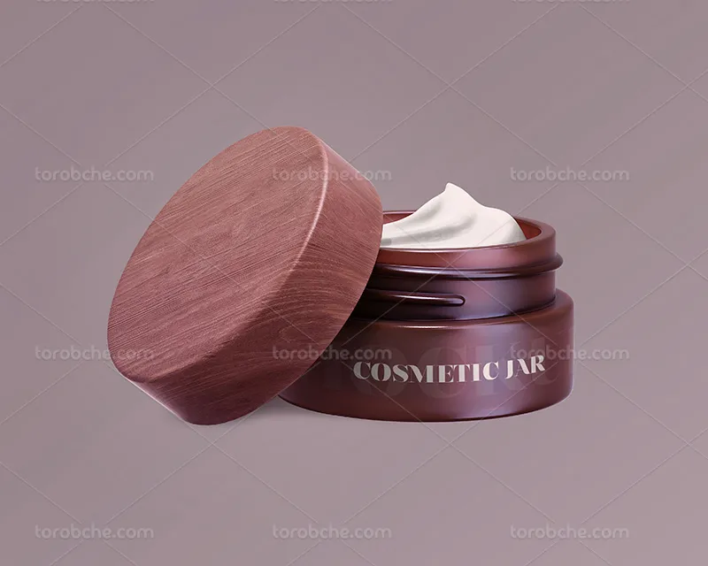 موکاپ قوطی کرم PSD لایه باز | گرافیک با طعم تربچه