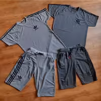 ست تیشرت شلوارک آدیداس سه خط