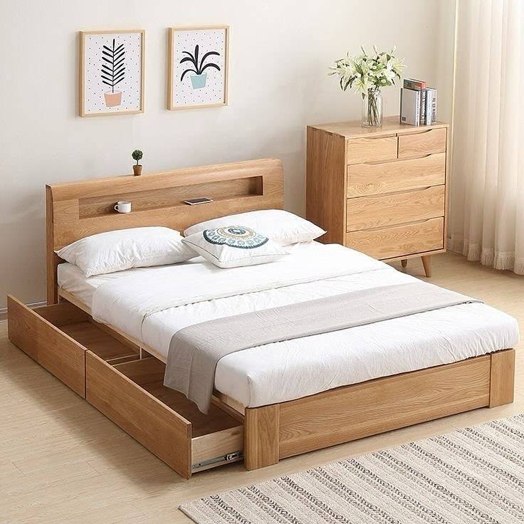تخت خواب کد 403 دونفره کشو دار سایز 200*180