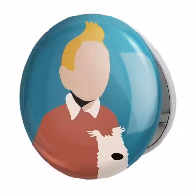 آینه جیبی خندالو طرح ماجراهای تن تن مدل تاشو کد 3342