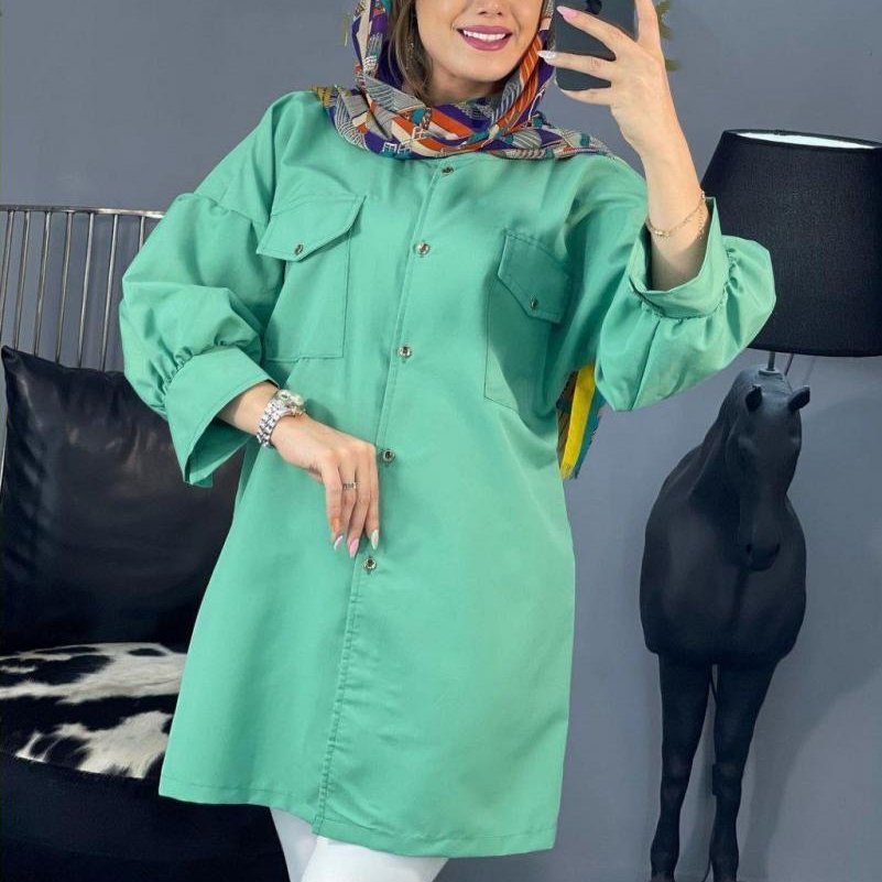 مانتو عروسکی آستین پفکی