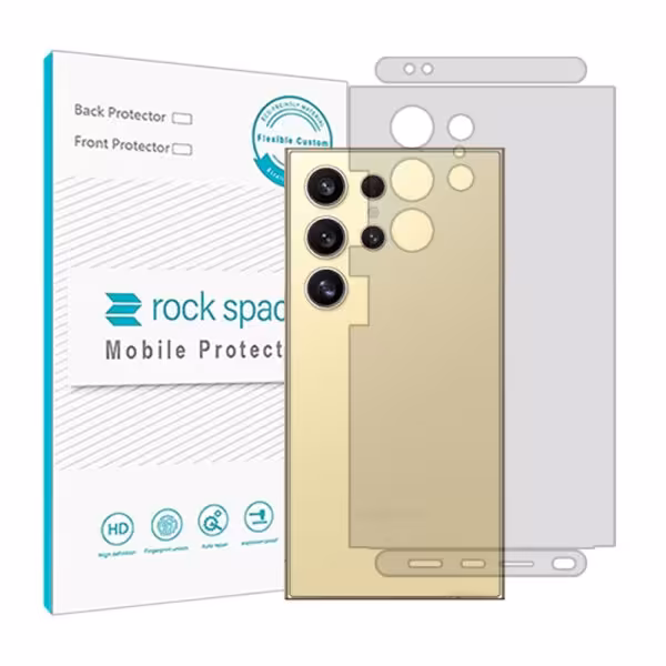گلس محافظ پشت گوشی سامسونگ S24 Ultra مدل نانو هیدروژل شفاف برند راک اسپیس کد 57446M