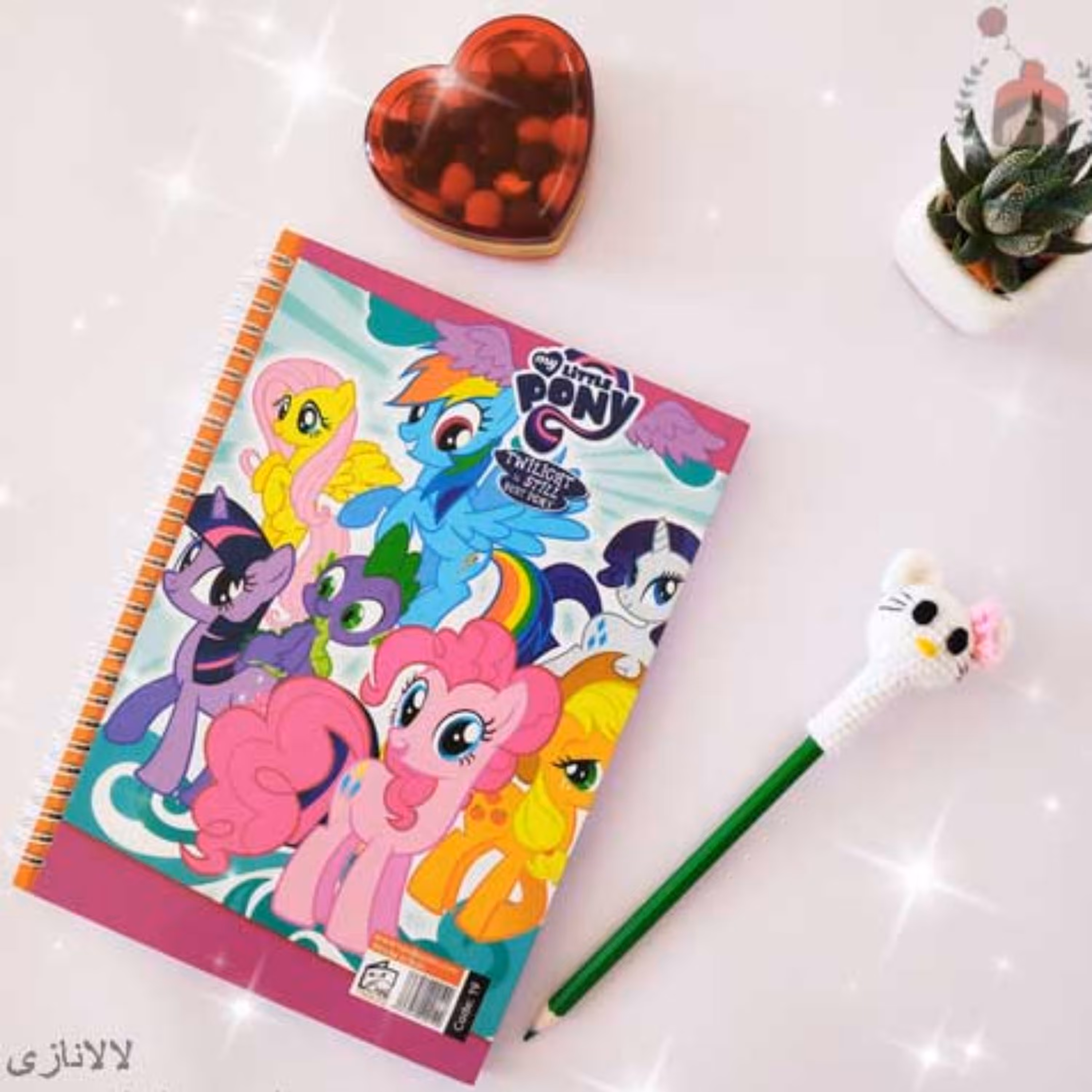 عروسک بافتنی سر مدادی طرح گربه کیتی