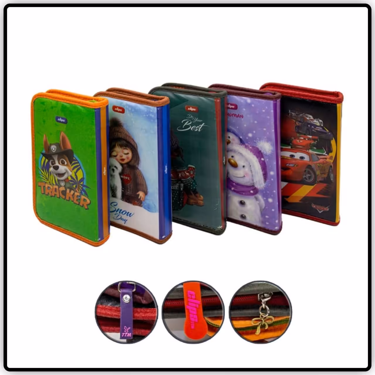 جامدادی چرمی متوسط کلیپس