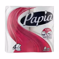 دستمال توالت پاپیا Papia مدل B Side بسته 8 عددی