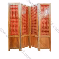 پاراوان چوبی برش لیزری دوجداره طلق رنگی کد 4010