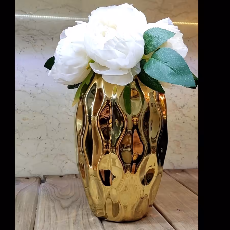 گلدان چینی سرامیکی رنگ ثابت