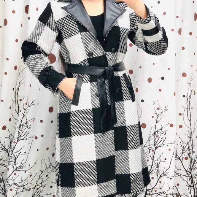 پالتو چهارخانه کشمیر