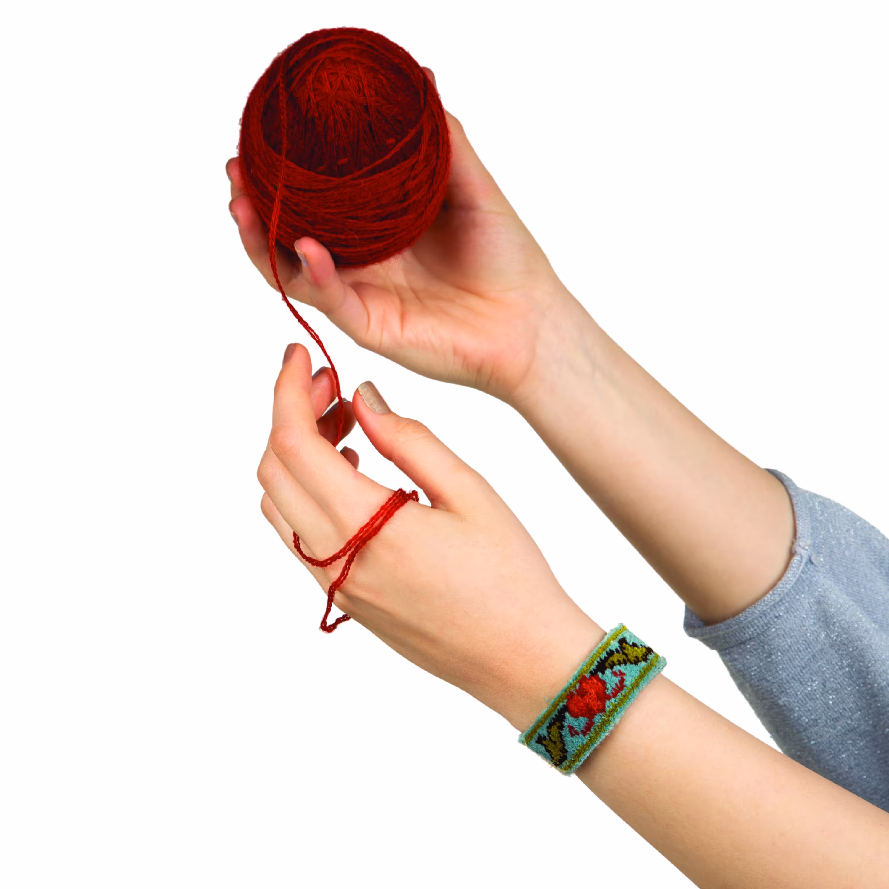 دستبند فرش دستباف مدل اسلیمی