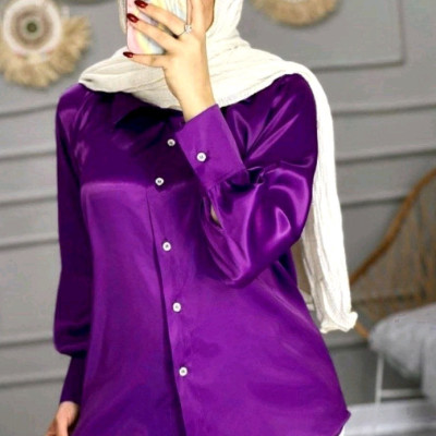 شومیز ساتن شیک کاربردی مجلسی 68030