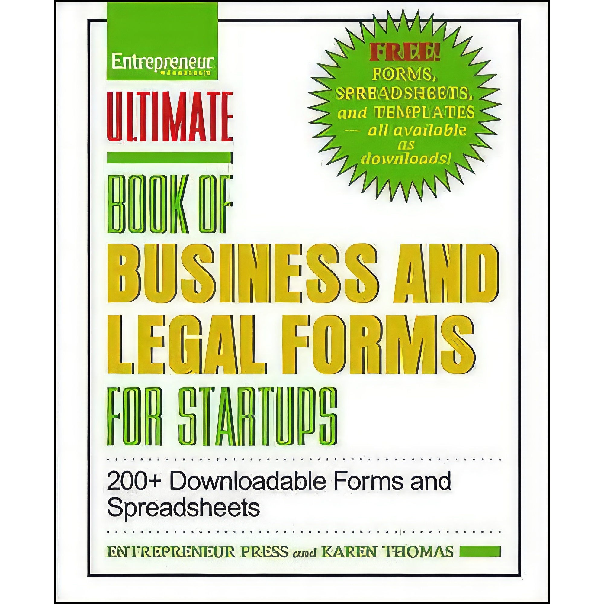 کتاب زبان اصلی Ultimate Book of Business and Legal Forms for Startups