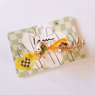 پک پنج عددی انگشتر طلایی ، کار فوق‌العاده زیبا و فانتزی