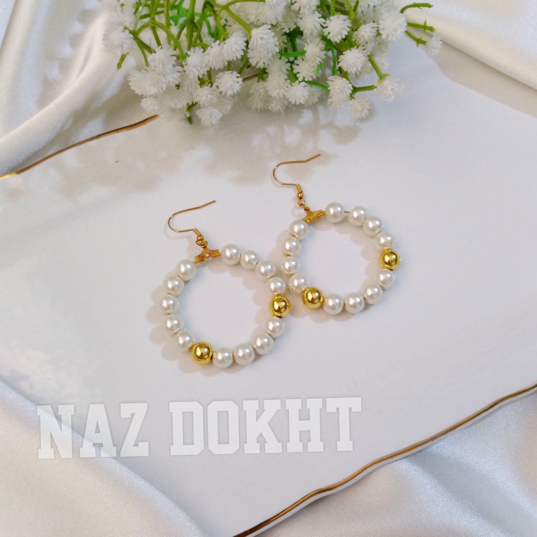 گوشواره مرواریدی زیبا دخترانه و زنانه