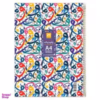 دفتر سیمی 100 برگ A4 مکث نوت (Max Note) مدل جلد طلقی کد 2_9173