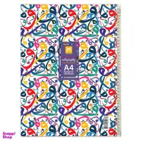دفتر سیمی 100 برگ A4 مکث نوت (Max Note) مدل جلد طلقی کد 2_9173