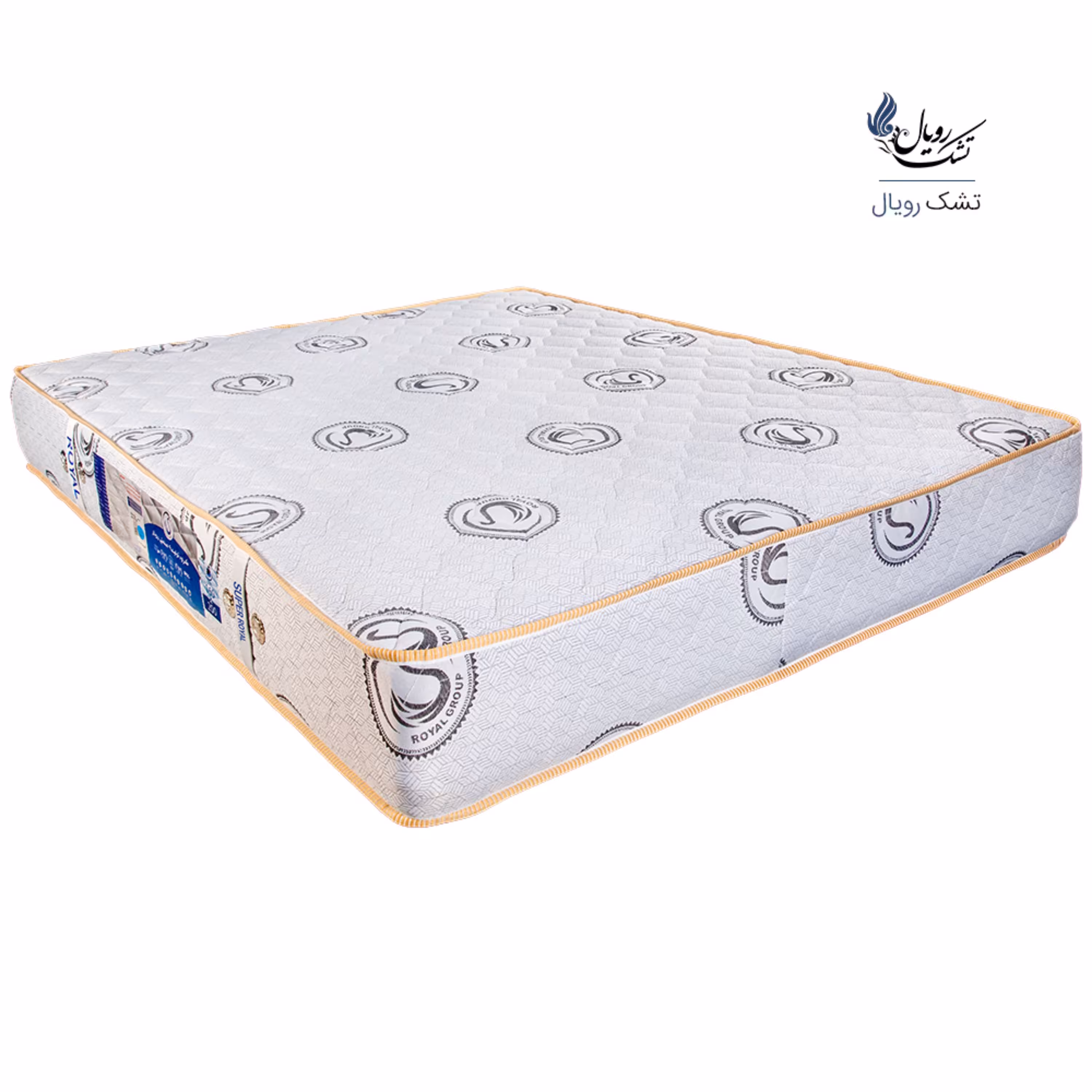 تشک طبی فنری مدل سوپر رویال دونفره 160 در 200 صادراتی طرح قو