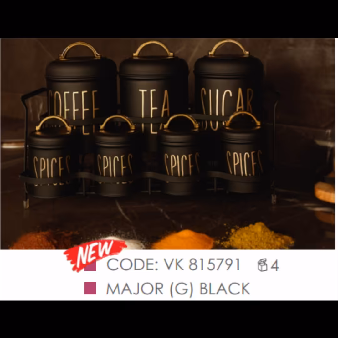 ست پاسماوری 8 پارچه برند BVK کد 815791 رنگ مشکی با چاپ طلایی 