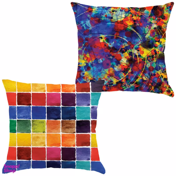 کاور کوسن مدل C21-10505-517 مجموعه 2 عددی چند رنگ