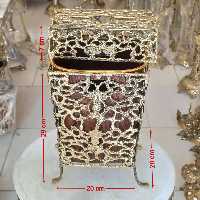 سطل و دستمال مربع برنز