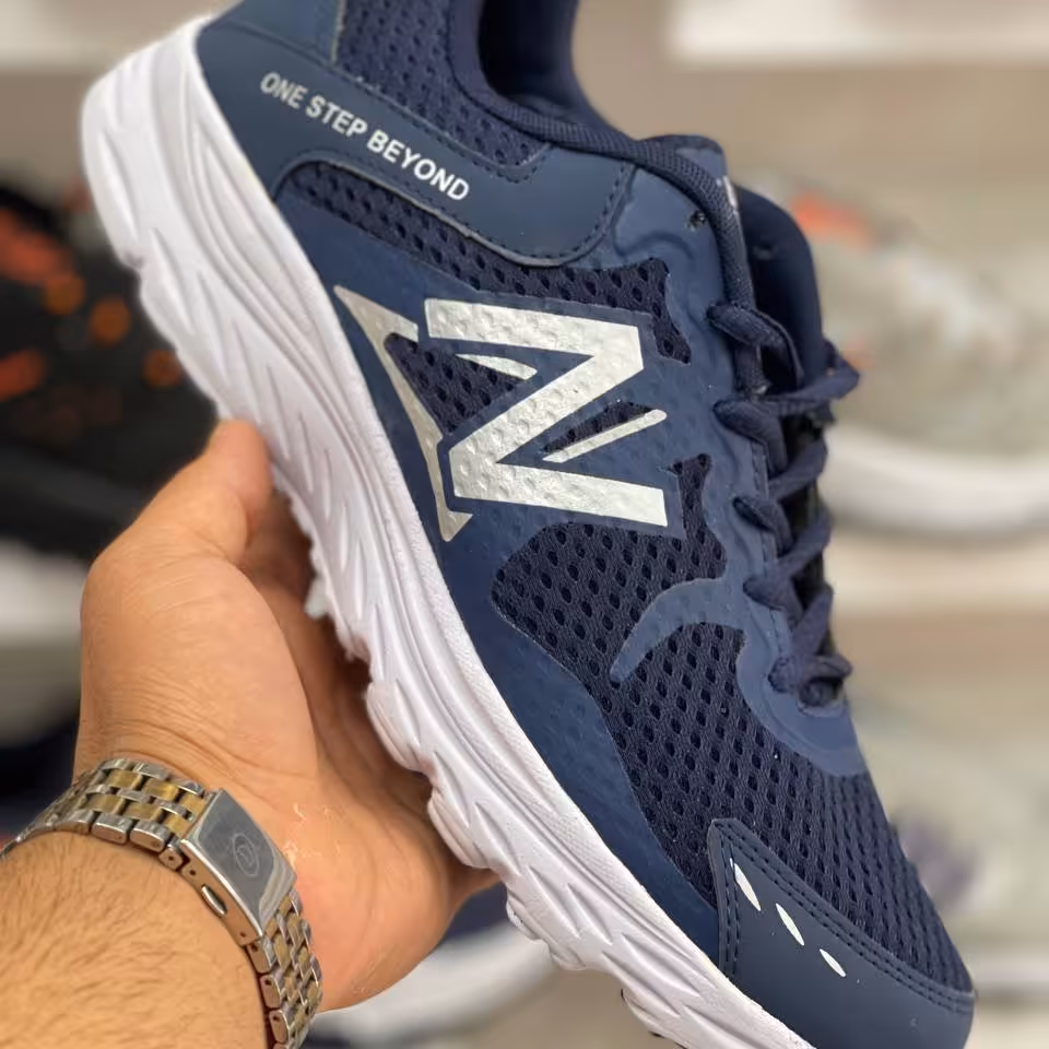 کفش کتونی نیوبالانس سرمه ای طبی سبک و راحت ضد تعریق 