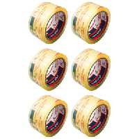 چسب نواری کریستال پهن ایران چسب 90 یارد (6 حلقه)