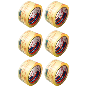 چسب نواری کریستال پهن ایران چسب 90 یارد (6 حلقه)