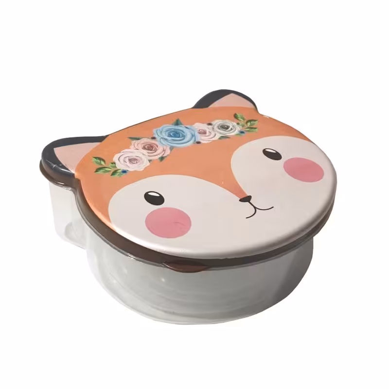 ظرف غذای پلاستیکی مدل سنجاب مجموعه 4 عددی