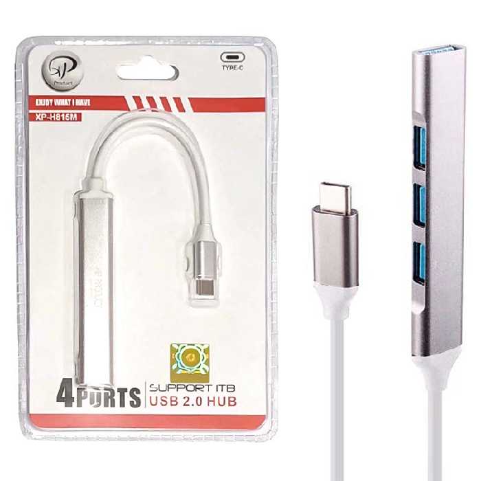هاب USB چهار پورت Type-C ایکس پی XP-H815