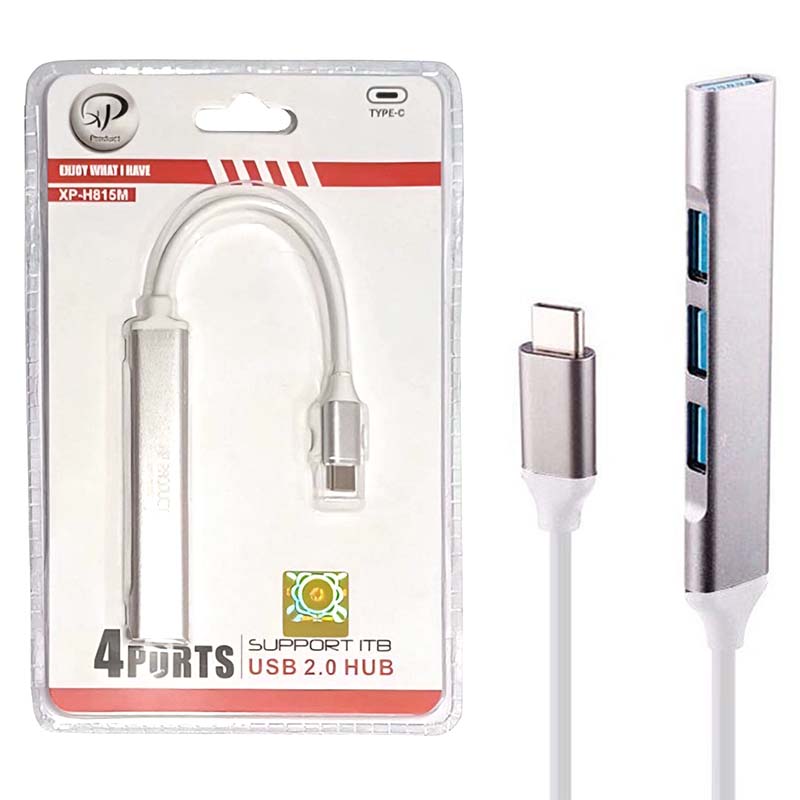 هاب USB چهار پورت Type-C ایکس پی XP-H815