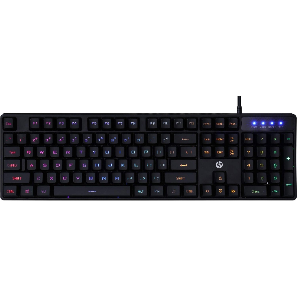 کیبورد گیمینگ اچ پی با سیم مدل hp k300