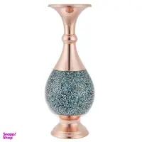 صراحی فیروزه کوب کارگاه رستا ارتفاع 20 سانتی متر