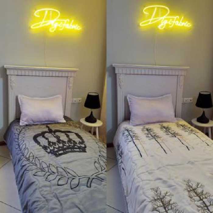 لحاف یک نفره طرح تاج طوسی و درخت