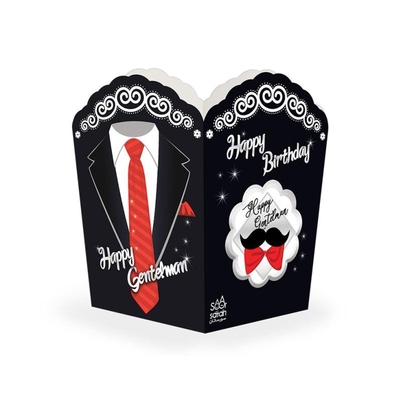 جعبه پاپ کورن تم کراوات