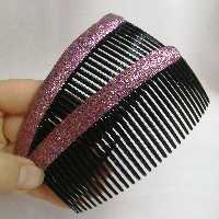 شانه سر اکلیلی 2عددی  بنفش