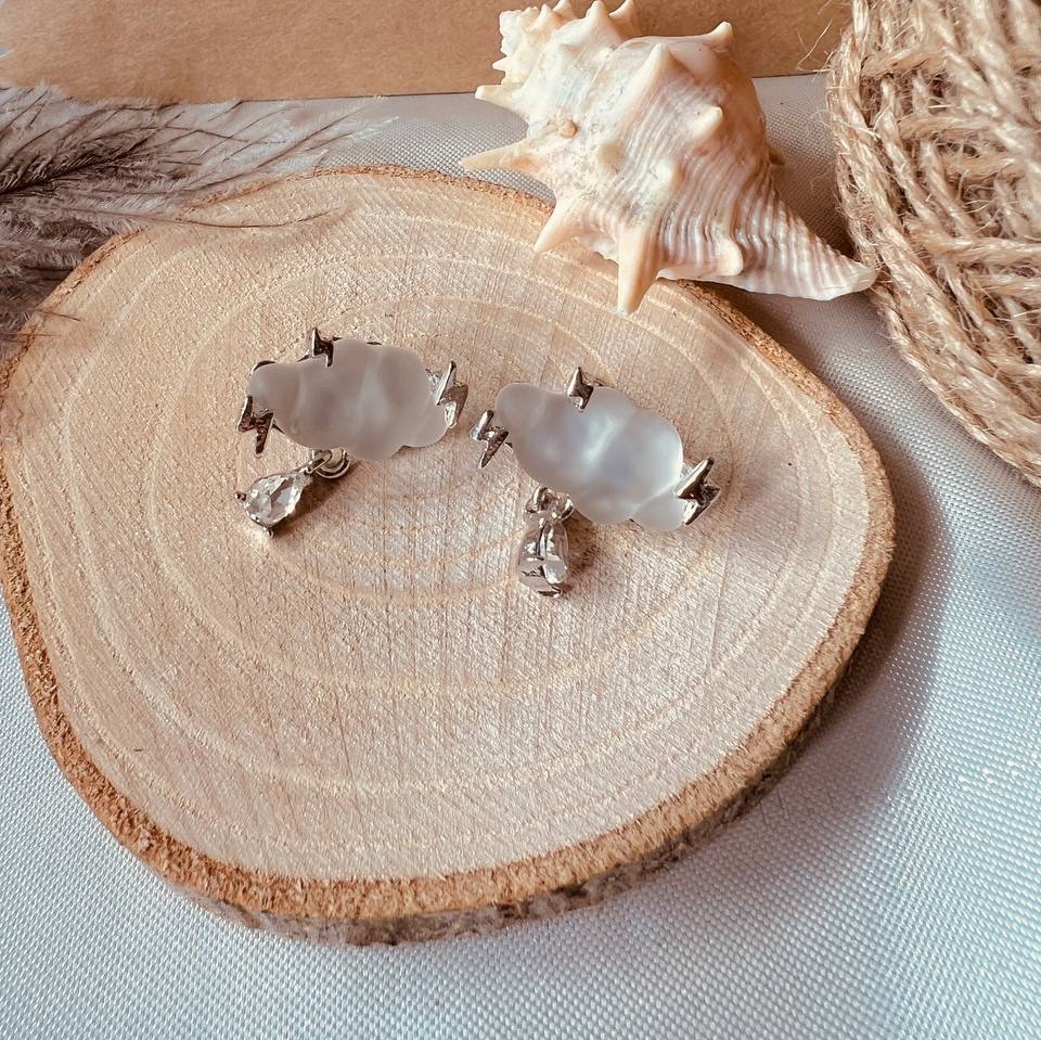 گوشواره ابری نگینی رعد