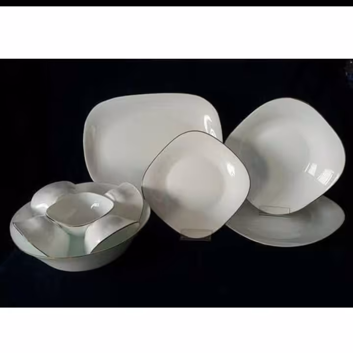 سرویس 26تکه لب طلا مربع  گرد ودالبری