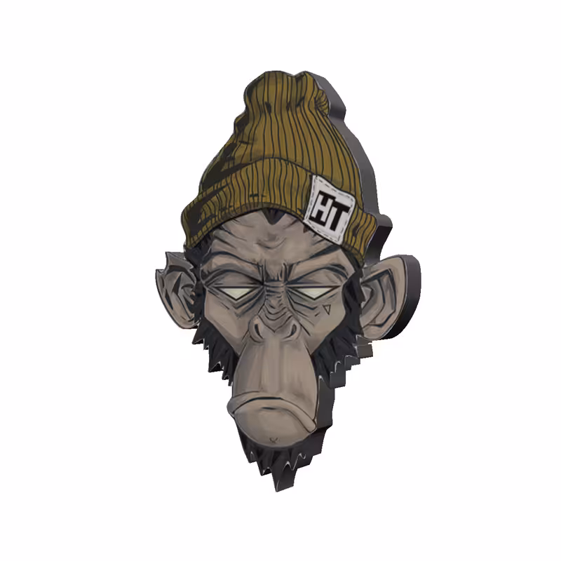 استیکر کنسول طرح میمون کد 364