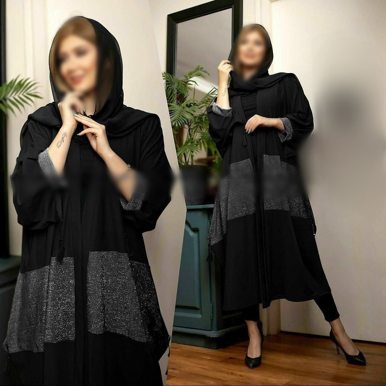 مانتو عبایی لمه