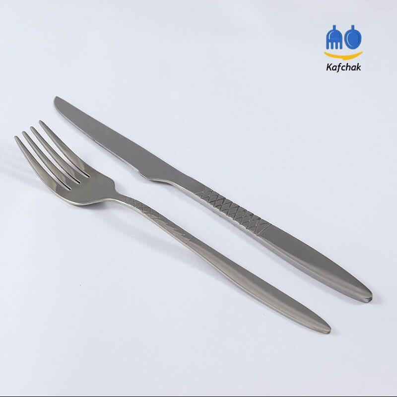 کارد و چنگال میوه خوری Kaban - مدل 33 - استیل براق