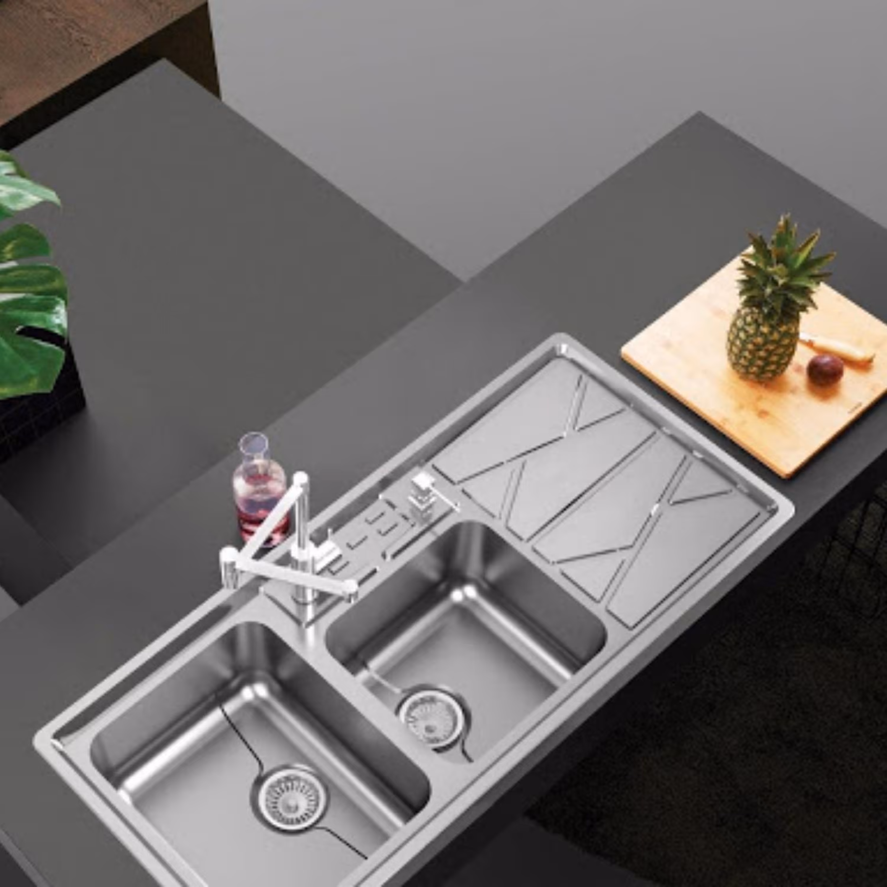 سینک توکار فانتزی کن مدل 8041