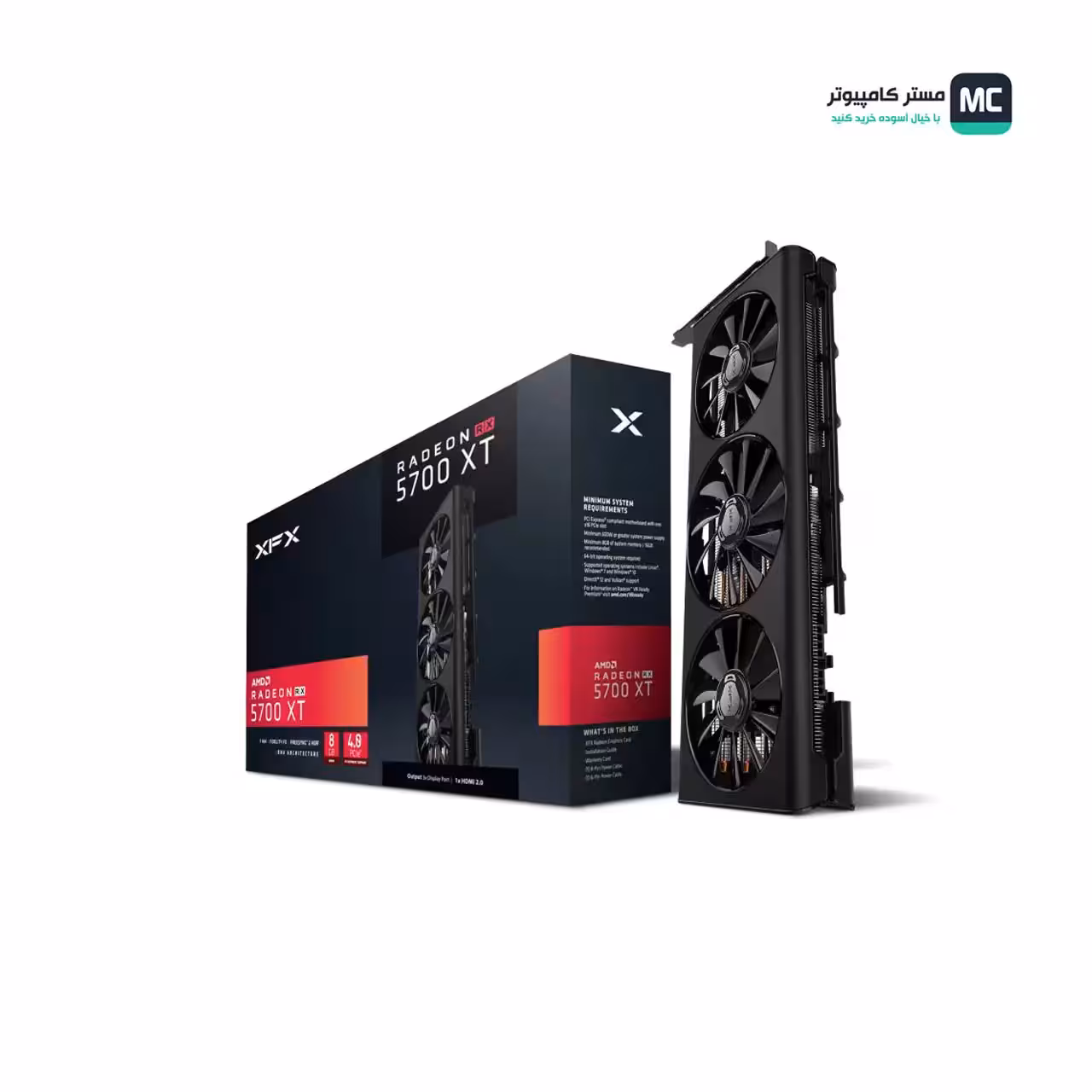 خرید کارت گرافیک ایکس اف ایکس XFX Radeon RX 5700 XT 8GB (درحدنو)