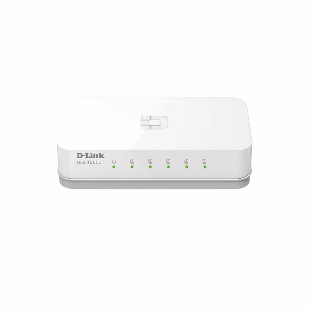 سوییچ دی لینک DLink 5-Port 10/100 Switch DES-1005C گارانتی اصلی