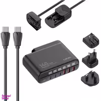 شارژر رومیزی 140 وات الدینیو مدل GaN A6140C