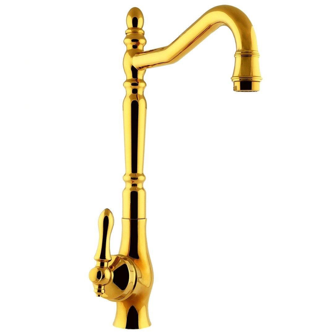 شیر آشپزخانه شیرآلات رز مدل ویکتوریا طلایی