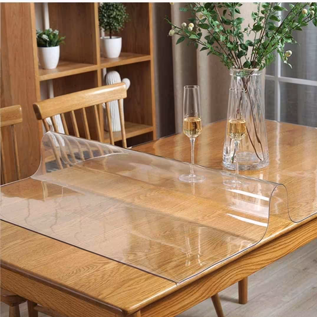 طلق رومیزی شفاف2 میل سایز(60در140)