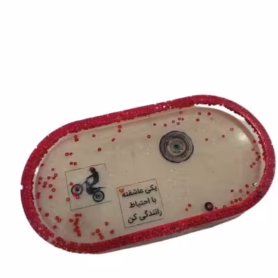 استند کفی تک چرخ دستساز رزینی