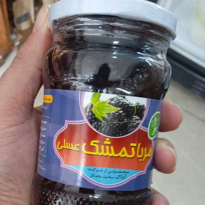 مربا تمشک عسلی 500 گرم با تمشک جنگلی مازندران و عسل