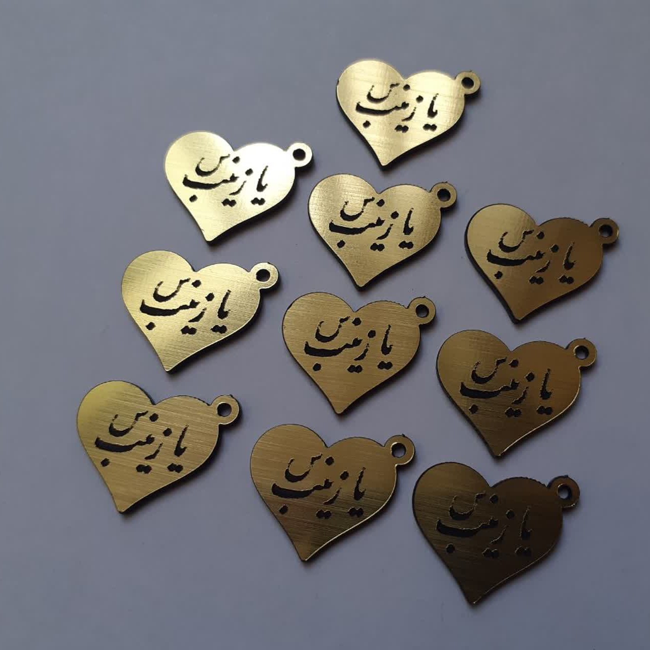 آویز قلب یا زینب (س) بسته 10 عددی