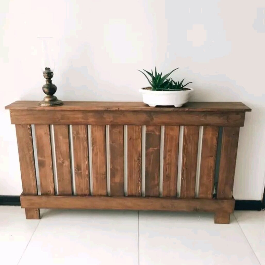 کنسول روشوفاژی روستیک چوبی رنگ قهوه ای تیره ضد آب پوشش سیلرکیلر