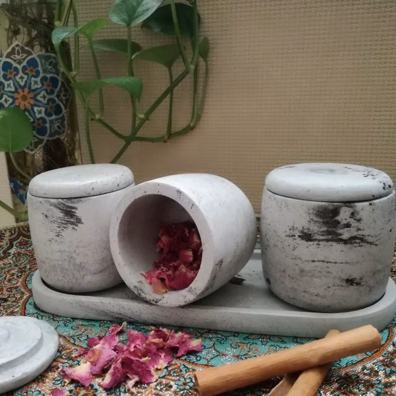 جا ادویه ای سنگ مصنوعی بسیار زیبا ومقاوم